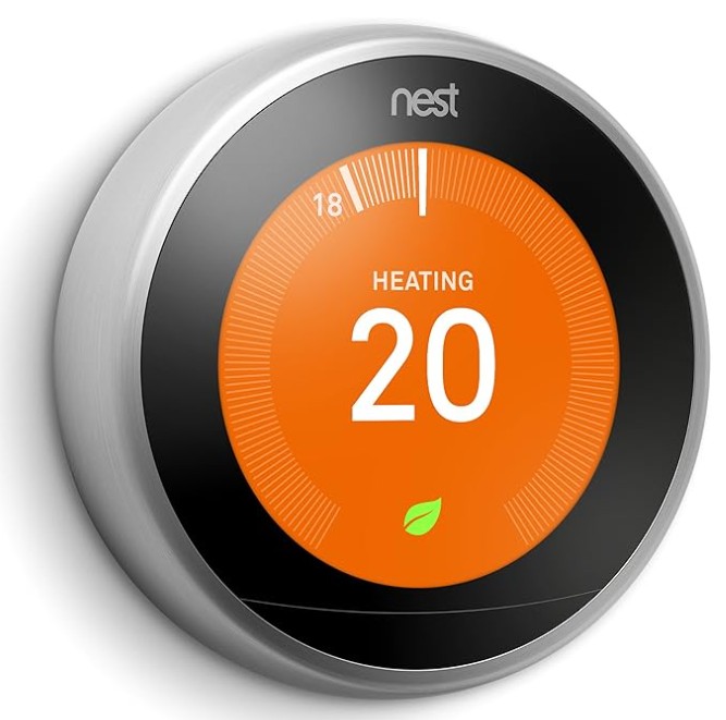 Google Nest Learning Thermostate 3rd Gen Stainless Steel